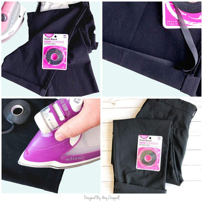 HeatnBond Hem Iron-On Adhesive, Regular Weight, White