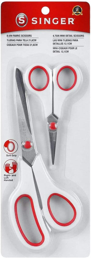 Singer 3404 Scissors, Red & White