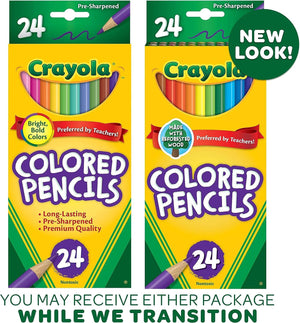 Crayola Colored Pencils, Coloring Supplies, 24 Count