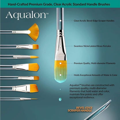 Aqualon 243921 Filbert Brush Set, 7/Pkg