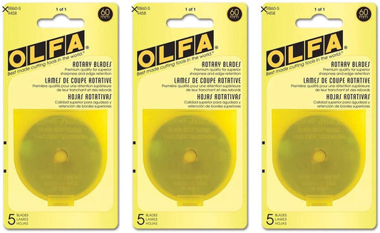 Olfa Rotary Blade Refill (5 per Package) - 60 Millimeters