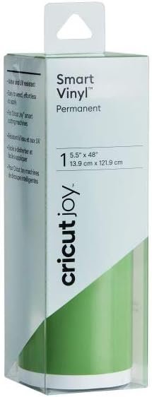 Cricut Smart Permanent Vinyl (5.5in x 120in, Black) for Joy machine - matless cutting for shapes up to 4ft, & repeated cuts up to 20ft