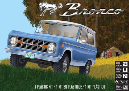 Revell 85-4320 Ford Bronco Truck Kit 1:25 Scale 122-Piece Skill Level 5 Plastic Model Building Kit , Blue