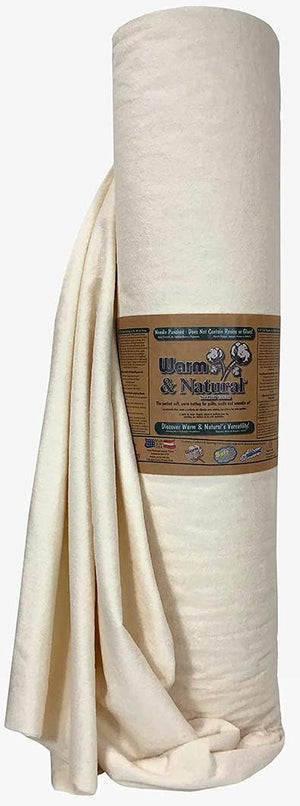 Warm Company Warm and Natural Cotton Batting by The Yard, 90-Inch by 40-Yard