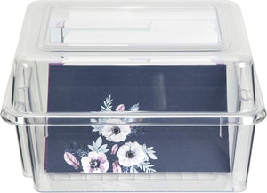 ArtBin 6841AG Card & Photo Box, Clear, 1 Box