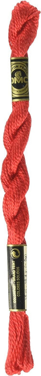 DMC 115 3-666 Pearl Cotton Thread, Bright Red