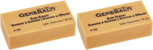 General Pencil 136EBP Artist Gum Eraser- (2 Pack)