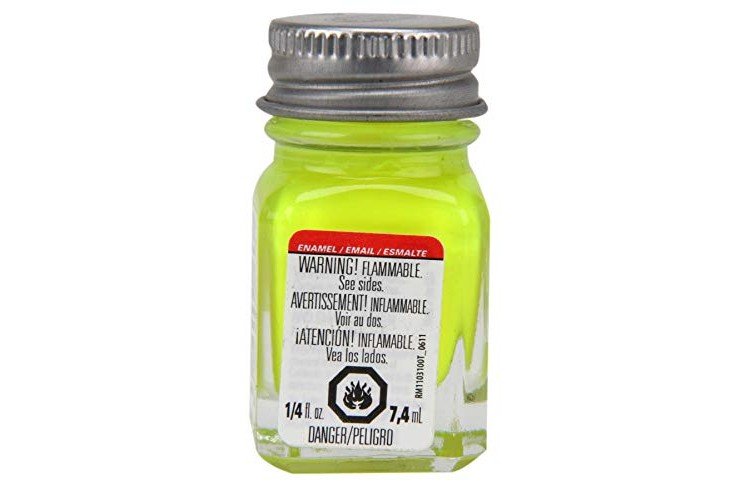 Testors Enamel Paint Open Stock .25oz-Yellow Fluorescent