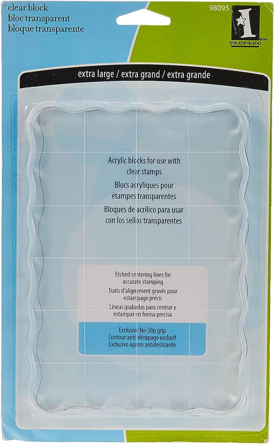 Inkadinkado Clear Extra Large Block (Parent)