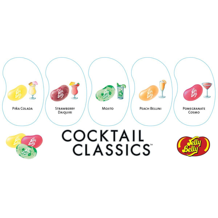 Jelly Belly Cocktail Classics 5-Flavor Gift Box NET WT 4.25 OZ (120g)