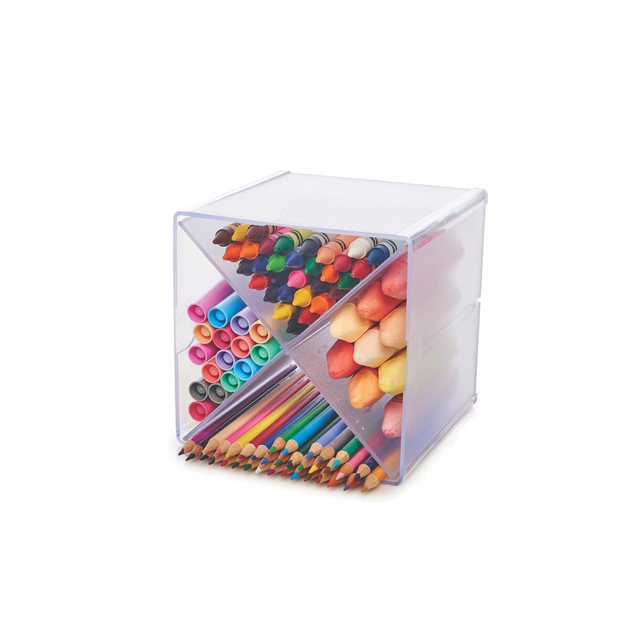 Deflecto Stackable Cube Organizer, 6 inch x 6 inch