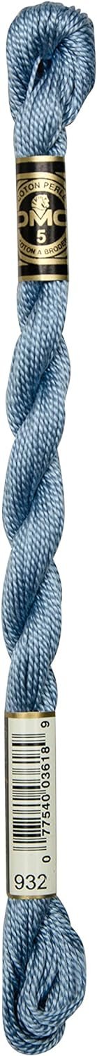 DMC Pearl Cotton Skeins Size 3-16.4 Yds: Light Antique Blue