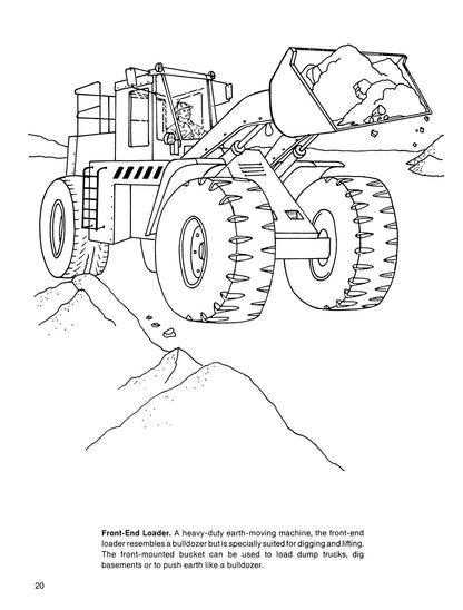Trucks Coloring Book (Dover Planes Trains Automobiles Coloring)
