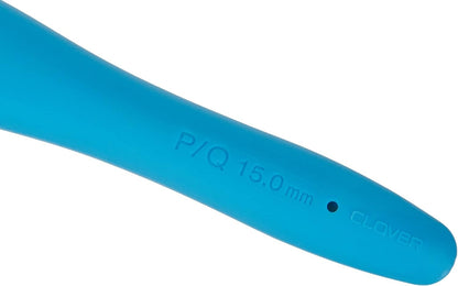 Clover Needlecraft Amour Crochet Hook: 15.00mm, 15 mm, Blue & White