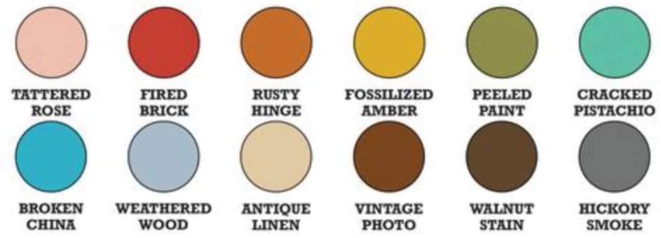 Tim Holtz Distress 2020 Embossing Glazes - .49 Ounce Jars - 12 Item Bundle