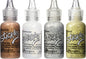 Stickles Glitter Colors - Rose Gold, Diamond, Silver & Gold - 4 Item Bundle
