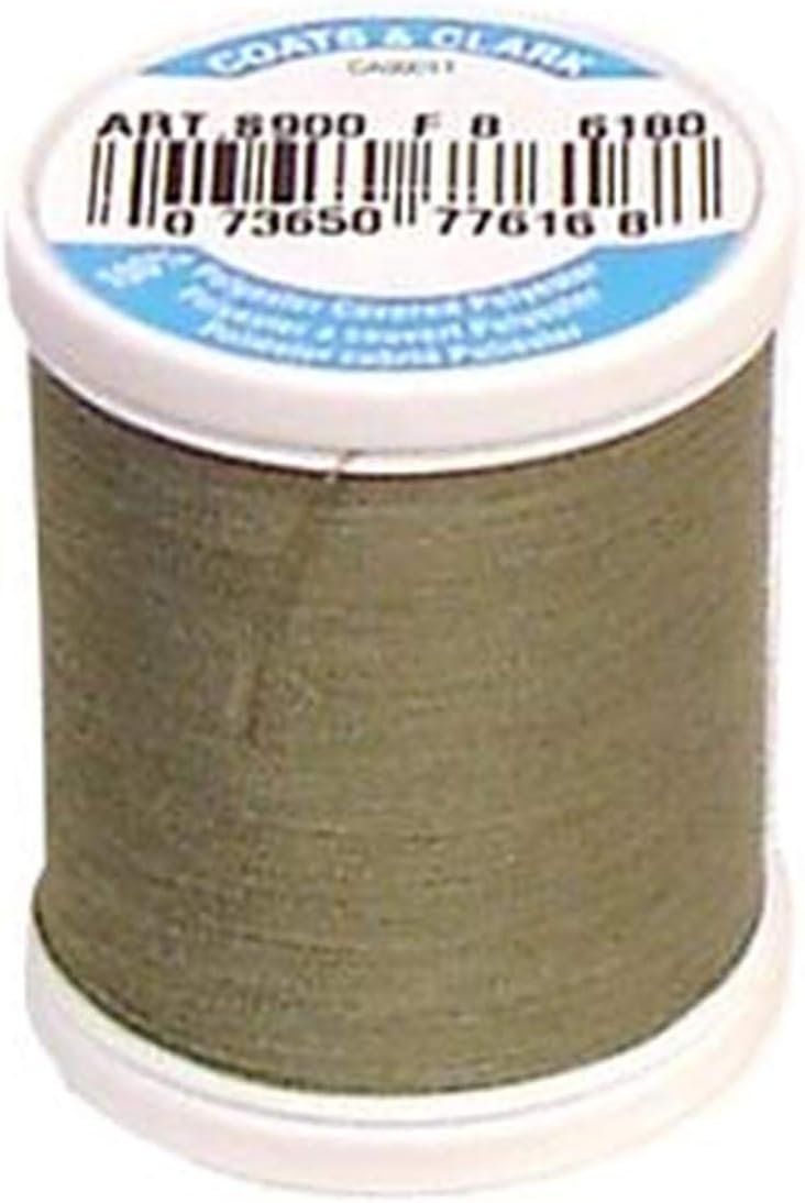 Coats: Thread & Zippers Coats Thread & Zippers Dual Duty XP General Purpose Thread, 125-Yard, Green Linen