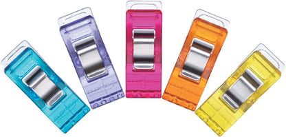 Clover 3183 50-Piece Wonder Clips, Assorted Colors