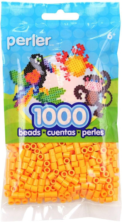 Perler Beads Fuse Beads for Crafts, Orange, Small, 1000pcs