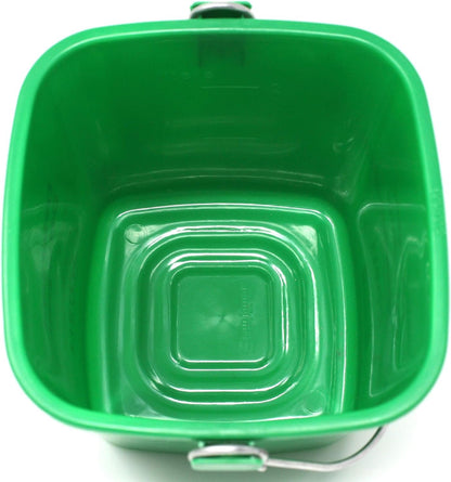 Small Green Detergent Bucket - 3 Quart Cleaning Pail - Set of 3 Square Containers