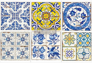 Prima Marketing Re-Design Decor Transfers 6"X12" 3/Sheets-Casa Tiles -RE656751