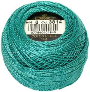 DMC 116 8-3814 Pearl Cotton Thread Balls, Aquamarine, Size 8