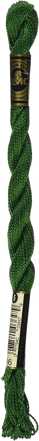 DMC 115 5-986 Pearl Cotton Thread, Very Dark Forest Green, Size 5