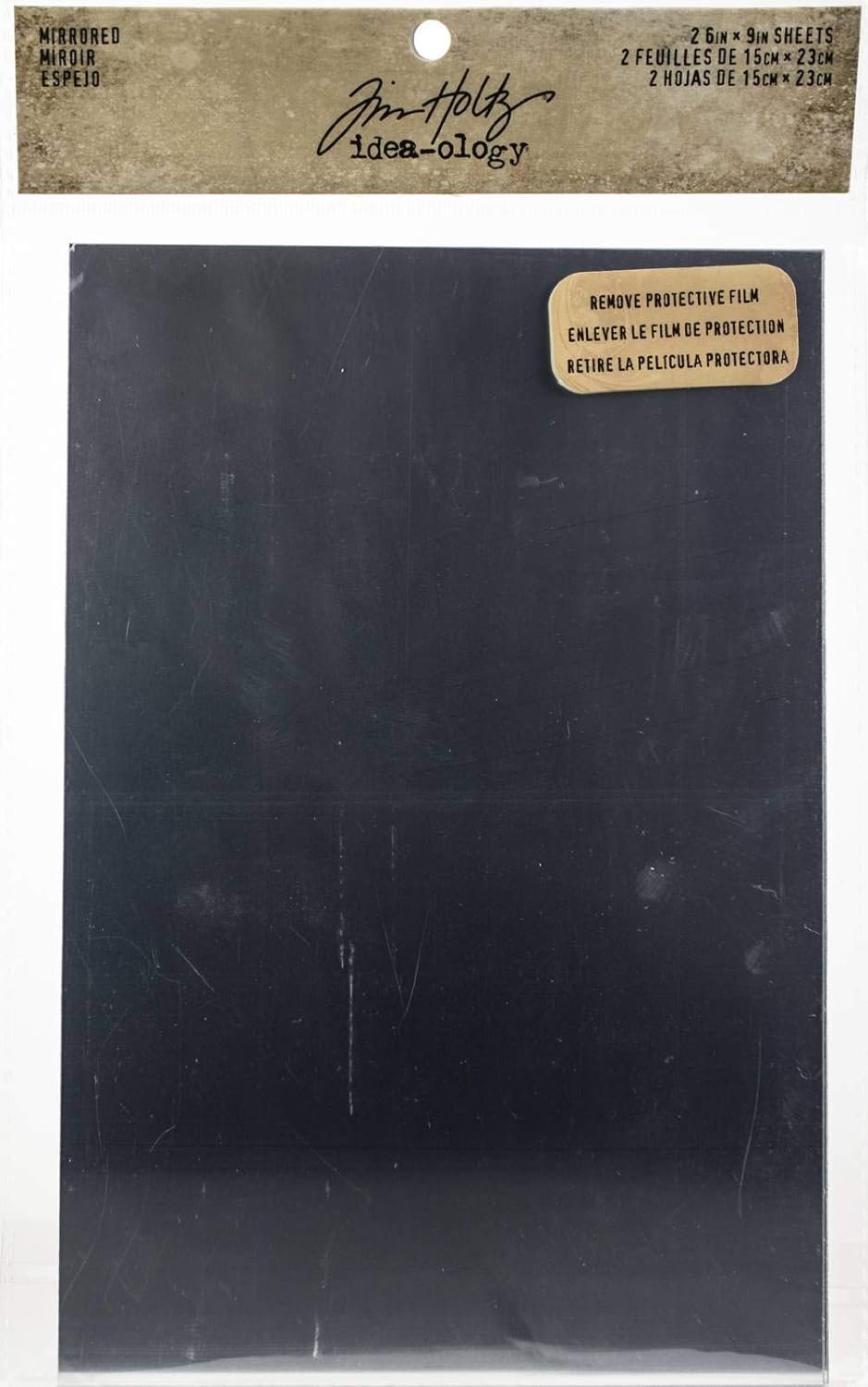 Tim Holtz Idea-ology TH93029 Mirrored Sheets, 2 Sheets, 6 x 9 Inches, Polystyrene