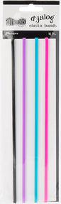 Ranger Dyan Revelry's Dylusions Dyalog Notebook Elastic Bands (4 Per Pack), Multicolor