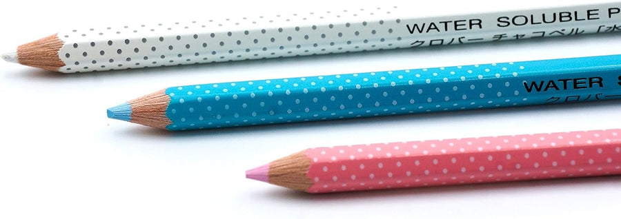 Clover Water Soluble Pencil-White, Pink & Blue