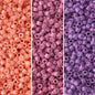 Delica Seed Beads Bundle: Size 11/0, Purple Opaque Palette Collection DB660, DB1363, DB1376-3 Tubes of 7.2 Grams ea