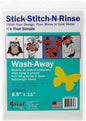 Bosal Stick, Stitch & Rinse 8.5"x11" Interfacing, 8.5" by 11", Clear