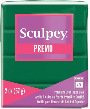 Premo Sculpey Premo Polymer Oven-Bake Clay, Forest Green, Non Toxic, 2 oz. bar, Great for jewelry making, holiday, DIY, mixed media and home décor projects.Premium clay perfect for clayers and artists