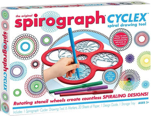 Spirograph – Cyclex Set – Art Kit – Rotating Stencil Wheel Creates Countless Designs – for Ages 8+