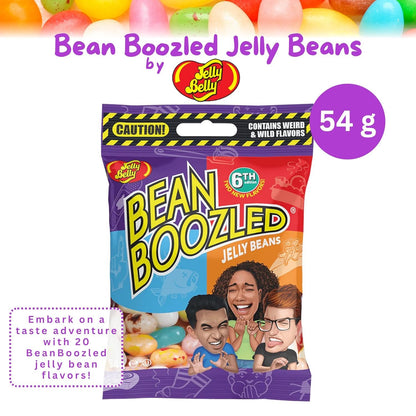 Jelly Beans Individual Packs (1.9 oz 3 pack) with Mini Gumball Machine for Jelly Belly Dispenser(5"x3.5"x3.5") - Refill packs for Bean Boozled Jelly Beans Game