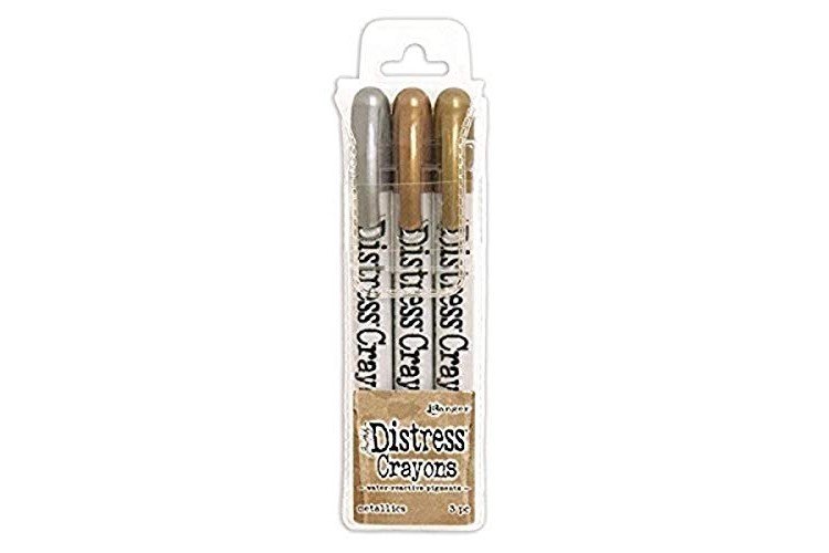 Ranger Metallics Tim Holtz Distress Crayon Set