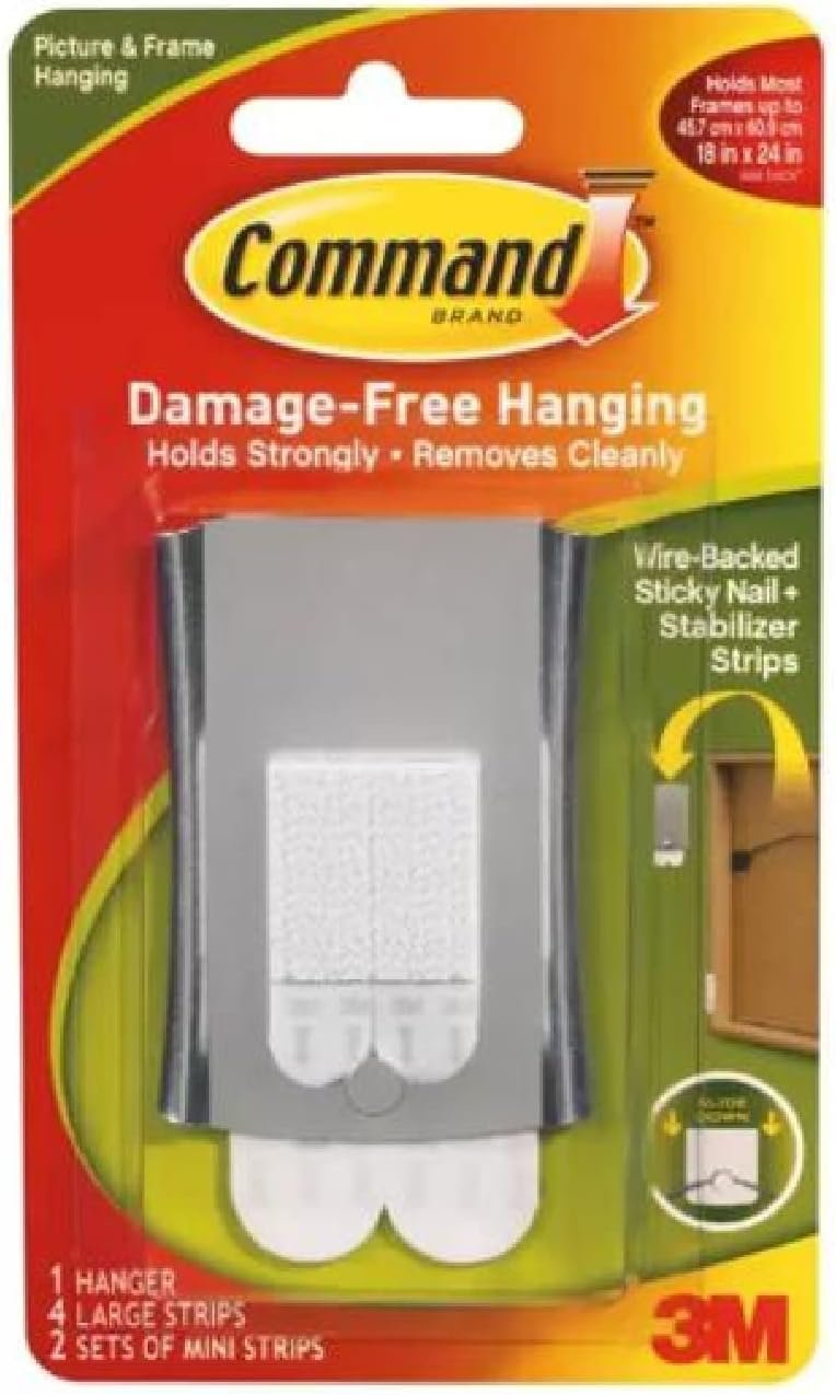 Command 17048-ES Universal Picture Hanger, 3 inches, Jumbo