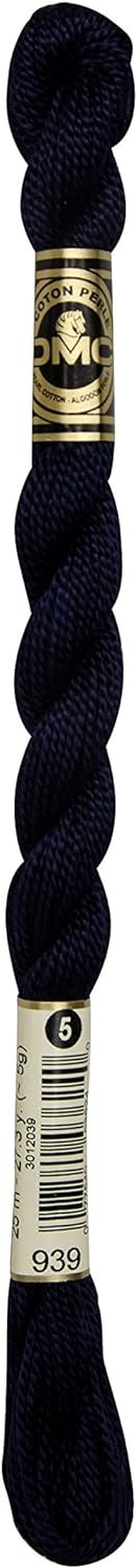 DMC 115 3-939 Pearl Cotton Thread, Very Dark Navy Blue