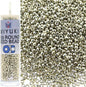 Round Rocaille's Seed Beads Size 15/0 8.2g Duracoat Galvanized Silver 15-4201