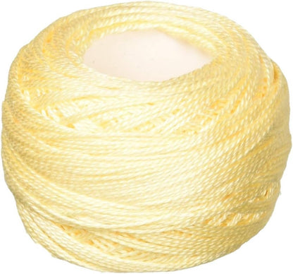 DMC 116 8-3823 Pearl Cotton Thread Balls, Ultra Pale Yellow, Size 8