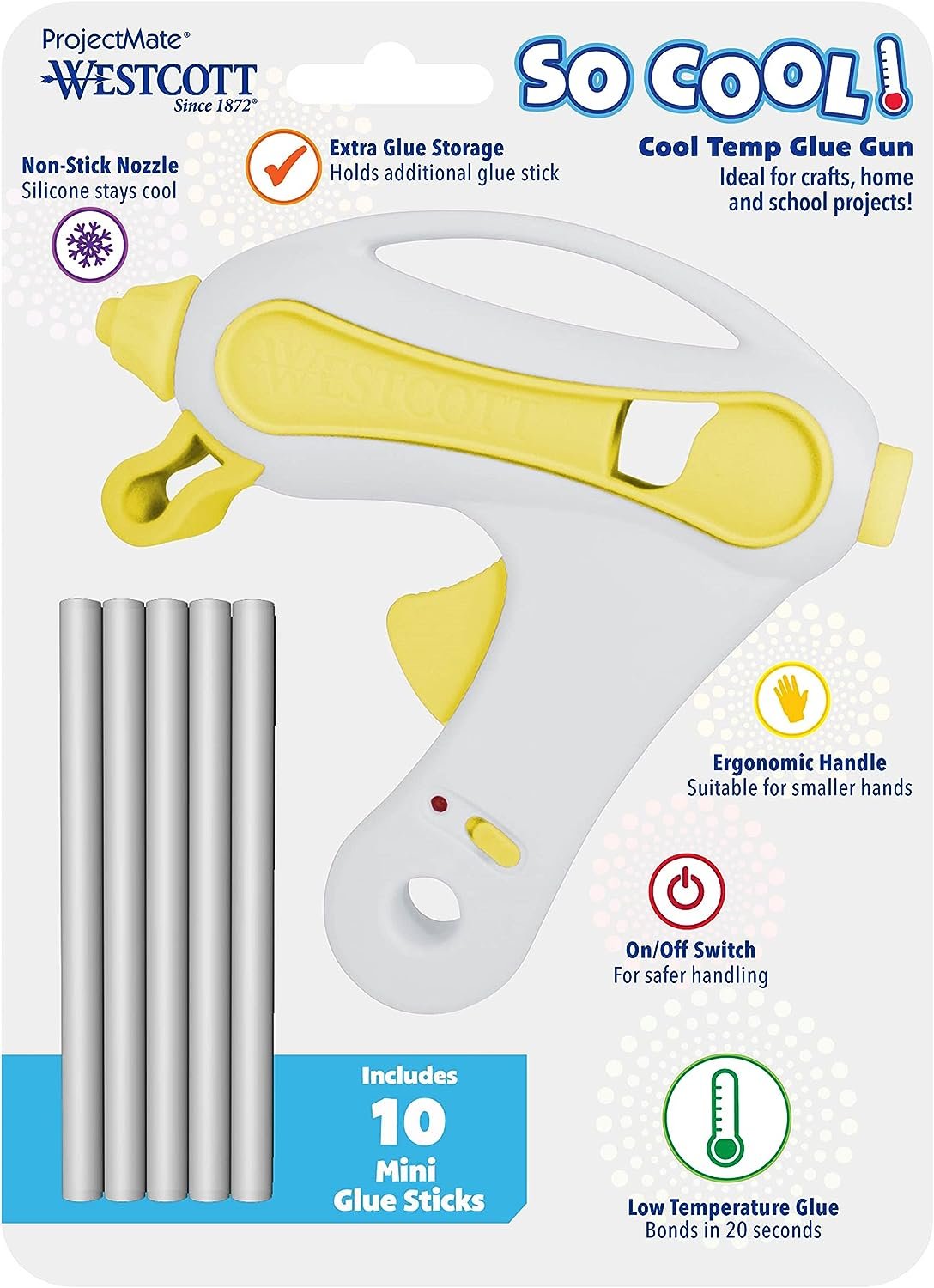 Westcott 16761 Premium Hot Glue Gun Pen with 5-Ft Cord