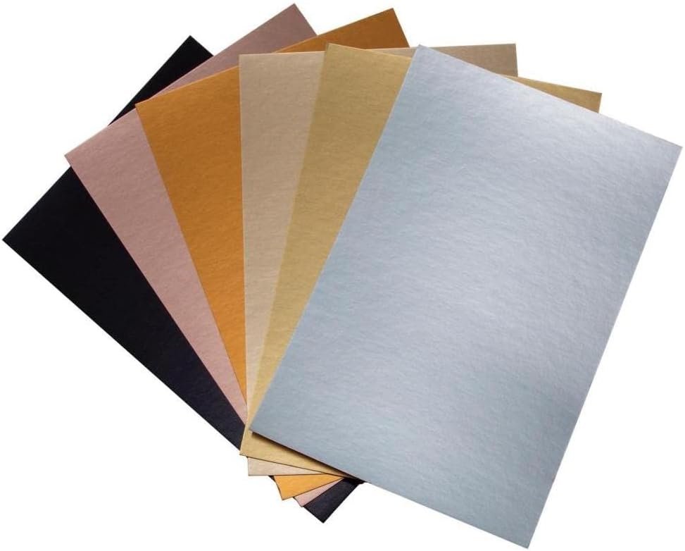 Tim Holtz Idea-Ology Kraft-Stock Cardstock, Metallic Colors & Metallic Classics, Bundle of 2 Packages Totaling 48 Sheets (TH94227, TH94228)