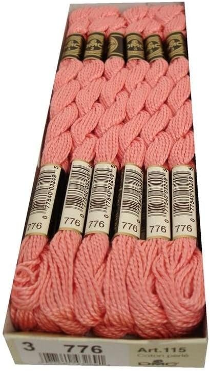 DMC 115 3-776 Pearl Cotton Thread, Medium Pink