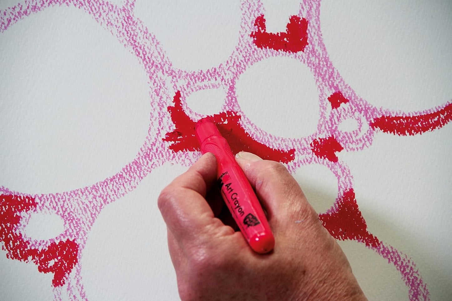 Marabu Art Crayons - Primary Set of 5 Soft Pastel Crayons for Fine Art and Mixed Media