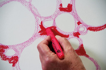 Marabu Art Crayons - Primary Set of 5 Soft Pastel Crayons for Fine Art and Mixed Media