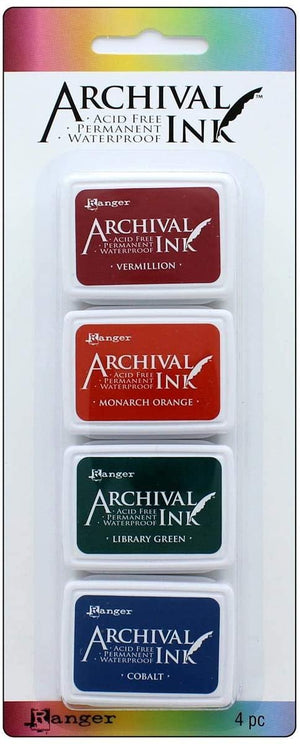 Ranger Archival Ink Pad Set Mini 1, 20.3 x 8.3 x 1.8 cm, Multi-Colour