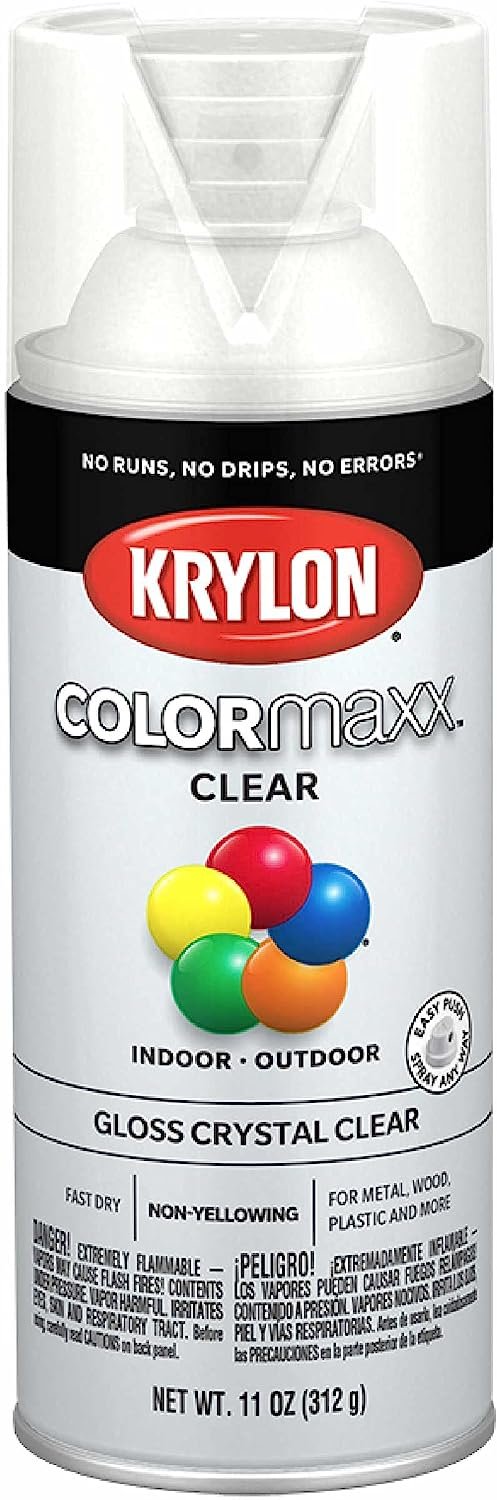Krylon K05546007 COLORmaxx Spray Paint and Primer for Indoor/Outdoor Use