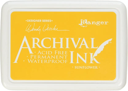 Ranger AID49005 Wendy Vecchi Designer Series Archival Ink Pad, Sunflower