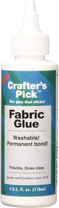 Crafter's Pick 4 oz Fabric Glue, Multicolor