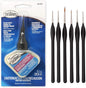 Testors Clear Parts Cement 1-Ounce, Pixiss 6 Fine Detail Miniatures Paint Brushes